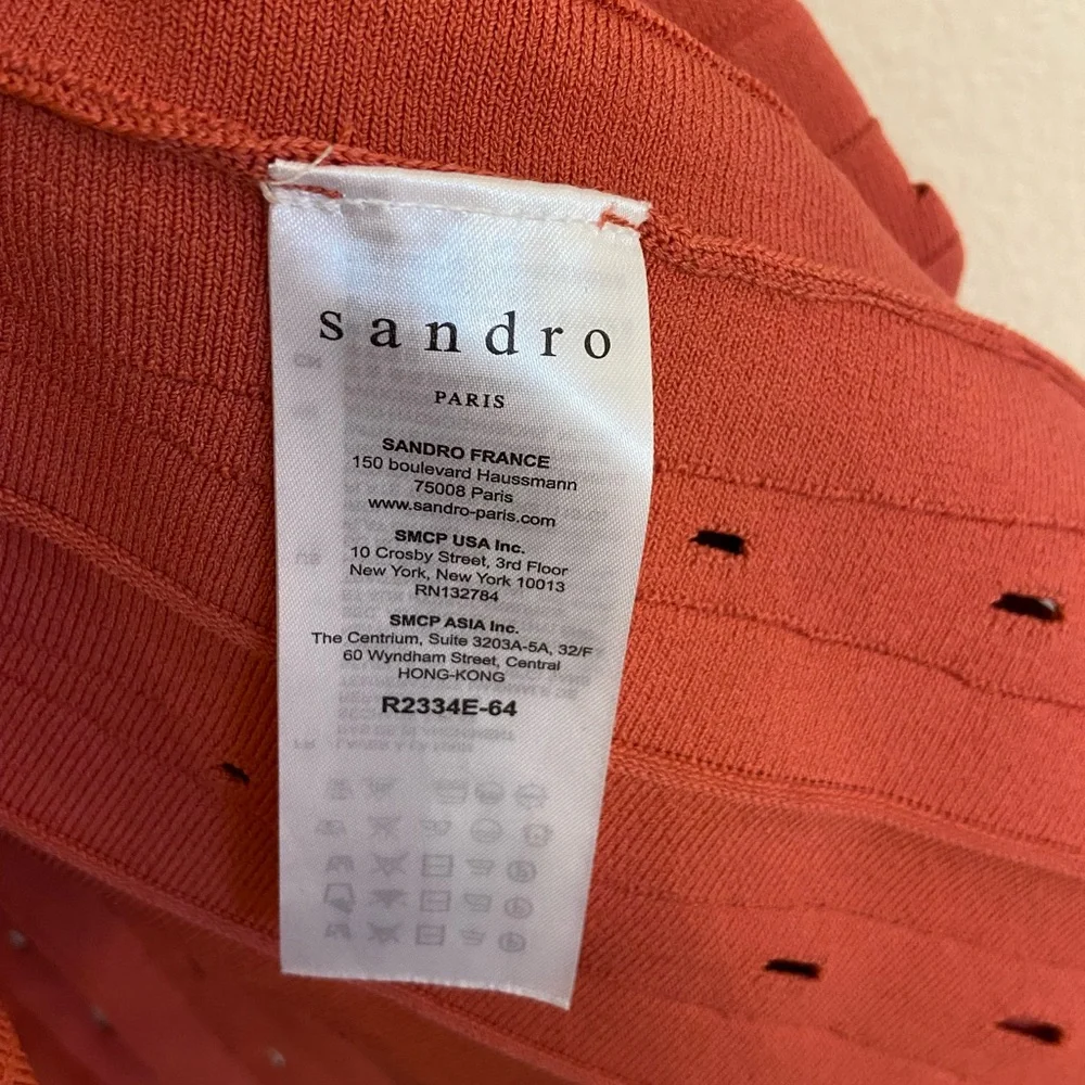 Sandro Raspberry Knit Dress - Picture 4 of 5